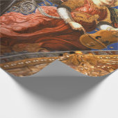 MUZIEK MAKEN ENGEL MET EEN VIELLE KERST CADEAUPAPIER (Hoek)