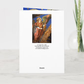 MUZIEK MAKEN ENGEL MET EEN VIELLE KERST FEESTDAGEN KAART (Achterkant)