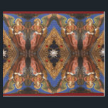 MUZIEK MAKEN ENGELEN MET EEN VIELLE KERST CADEAUPAPIER<br><div class="desc">Muziek maken engel met een vielle. Detail van de koepel van het hoofdaltaar van de kathedraal van Valencia. Fresco van Paolo de San Leocadio en Francesco Pagano,  1474.</div>