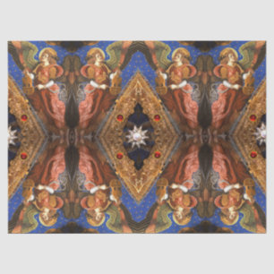 MUZIEK MAKEN ENGELEN MET EEN VIELLE KERST TISSUEPAPIER