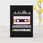 Muziek maken kaart (Gele Bloem)