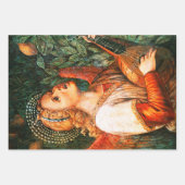 MUZIEK MAKEN VAN CHRISTMAS ANGELS INPAKPAPIER VEL (Voorkant)