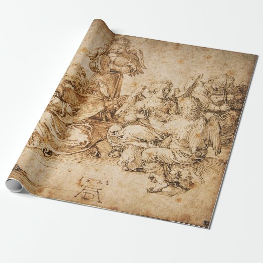 Muziek maken van engelen - Albrecht Durer Cadeaupapier (Uitgerold)