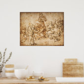 Muziek maken van engelen - Albrecht Durer Poster (Keuken)