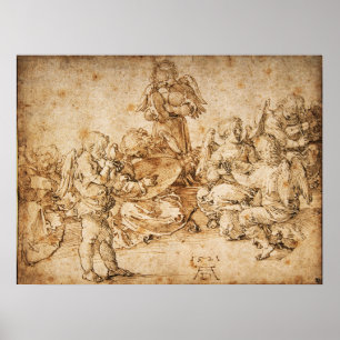 Muziek makende engelen van Albrecht Durer Poster