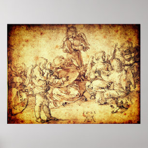Muziek makende engelen van Albrecht Durer Poster