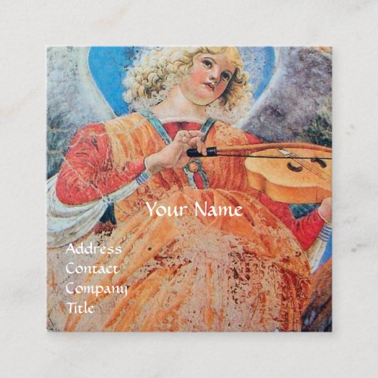 MUZIEK MAKING ANGEL VIERKANTE VISITEKAARTJE (Voorkant)