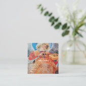 MUZIEK MAKING ANGEL VIERKANTE VISITEKAARTJE (Staand voorkant)