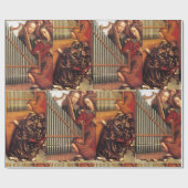 MUZIEK MAKING ANGELS CHRISTMAS PARCHCHCHMENT CADEAUPAPIER (Vlak)