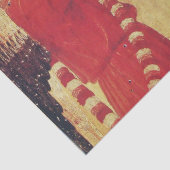 MUZIEK MAKINGANGELS IN RODE EN GOUDE Kerstmis Tissuepapier (Detail)