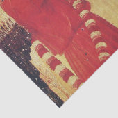 MUZIEK MAKINGANGELS IN RODE EN GOUDE Kerstmis Tissuepapier (Detail)