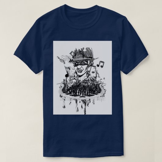 Muziek man 1 t-shirt (Design voorkant)