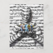 Muziek Man Briefkaart (Voorkant)