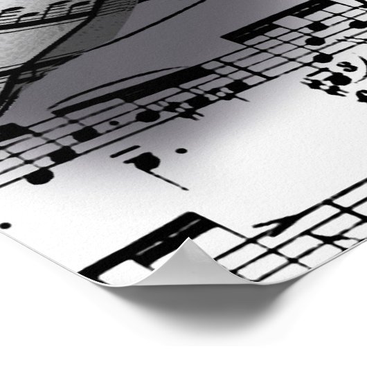 Muziek Man Poster (Hoek)