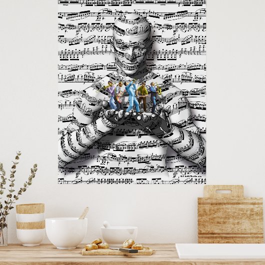 Muziek Man Poster (Keuken)