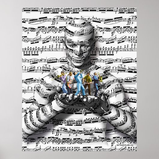 Muziek Man Poster (Voorkant)