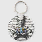 Muziek Man Sleutelhanger (Voorkant)