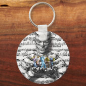 Muziek Man Sleutelhanger (Voorkant)