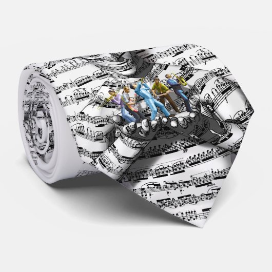 Muziek Man Stropdas (Opgerold)
