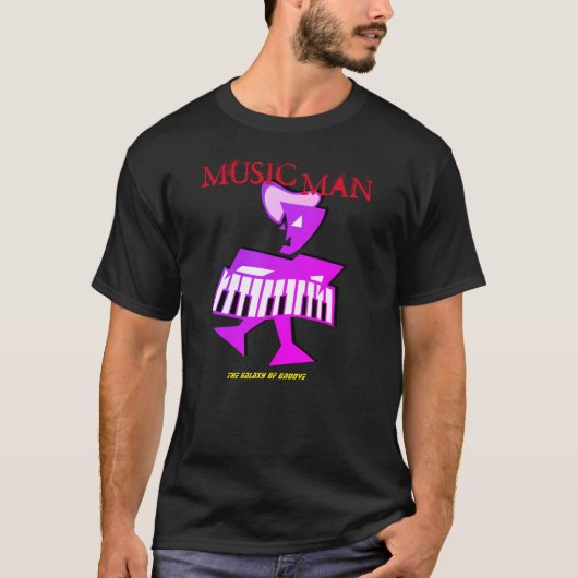 Muziek Man T-Shirt (Voorkant)