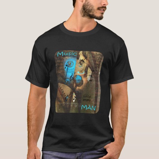 Muziek Man T-shirt (Voorkant)