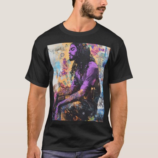 Muziek Man T-shirt (Voorkant)