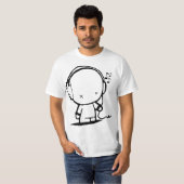 Muziek Man T-shirt (Voorkant volledig)
