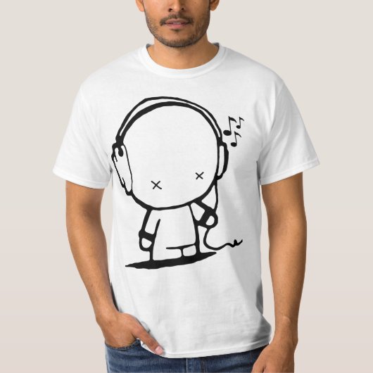 Muziek Man T-shirt (Voorkant)