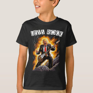Muziek Mania Grappige Donald Trump Gitaar Spelend  T-shirt