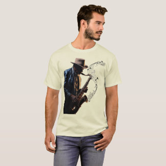 Muziek mannen t-shirts Soul saxofonist