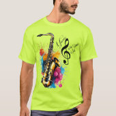 Muziek mannen t-shirts Soul saxofonist (Voorkant)