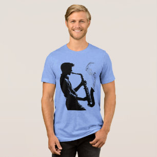 Muziek mannen t-shirts Soul saxofonist