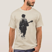 Muziek mannen Tshirts Jazz saxofonist Brass Gui (Voorkant)