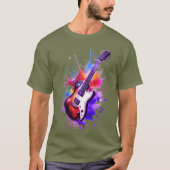 Muziek mannen Tshirts Jazz saxofonist Brass Gui (Voorkant)