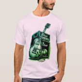 Muziek mannen Tshirts Jazz speler Brass Guitar (Voorkant)