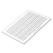 Muziek Manuscript Paper 12 Personeel Landschap For Notitieblok (Schuin)