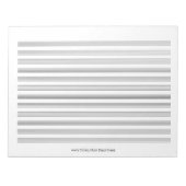 Muziek Manuscript Paper 12 Personeel Landschap For Notitieblok (Voorkant)