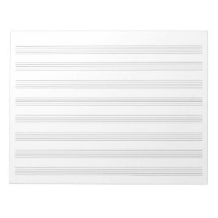Muziek Manuscript Paper voor studenten en muzikant Notitieblok