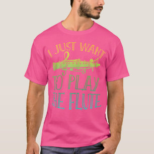 Muziek Marching Band Musicus Fluitist Funny Flute T-shirt