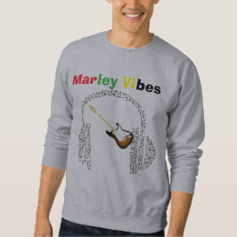 Muziek Mashup Marley Vibes grijs sweatshirt