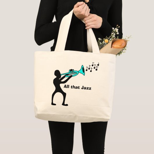 Muziek Mashup Muziek aan mijn oren crème tas (Voorkant (product))