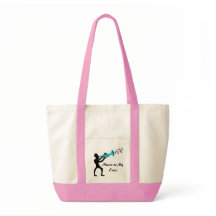 Muziek Mashup roze en crème jazzy canvas tas