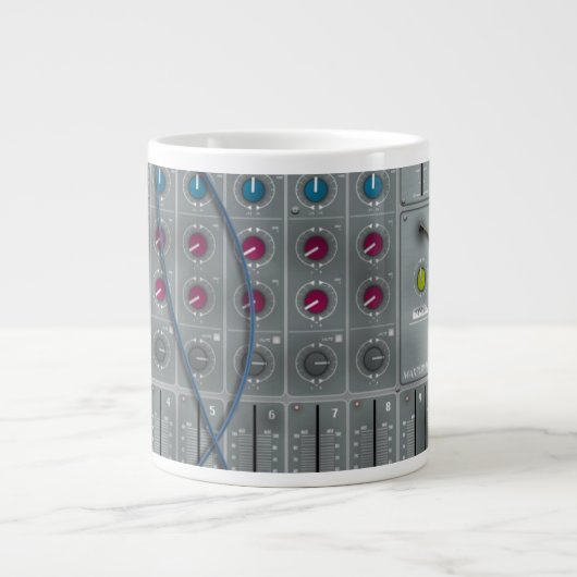 Muziek mengpaneel grote koffiekop (Voorkant)