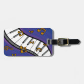 Muziek met acryl bagagelabel (Voorkant horizontaal)