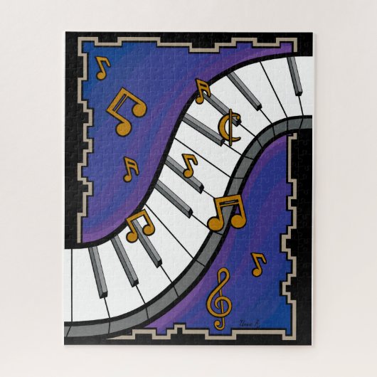 Muziek met de indruk Puzzle Legpuzzel (Verticaal)