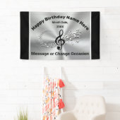 Muziek met de naam Birthday Party, elke gelegenhei Spandoek (Insitu)