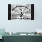 Muziek met de naam Birthday Party, elke gelegenhei Spandoek (Beurs)