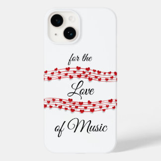Muziek met een muzikaal hart "Voor de liefde van m Case-Mate iPhone 14 Hoesje