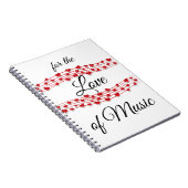 Muziek met een muzikaal hart "Voor de liefde van m Notitieboek (Rechterzijde)