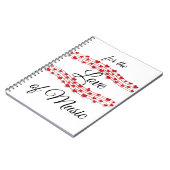 Muziek met een muzikaal hart "Voor de liefde van m Notitieboek (Linkerzijde)